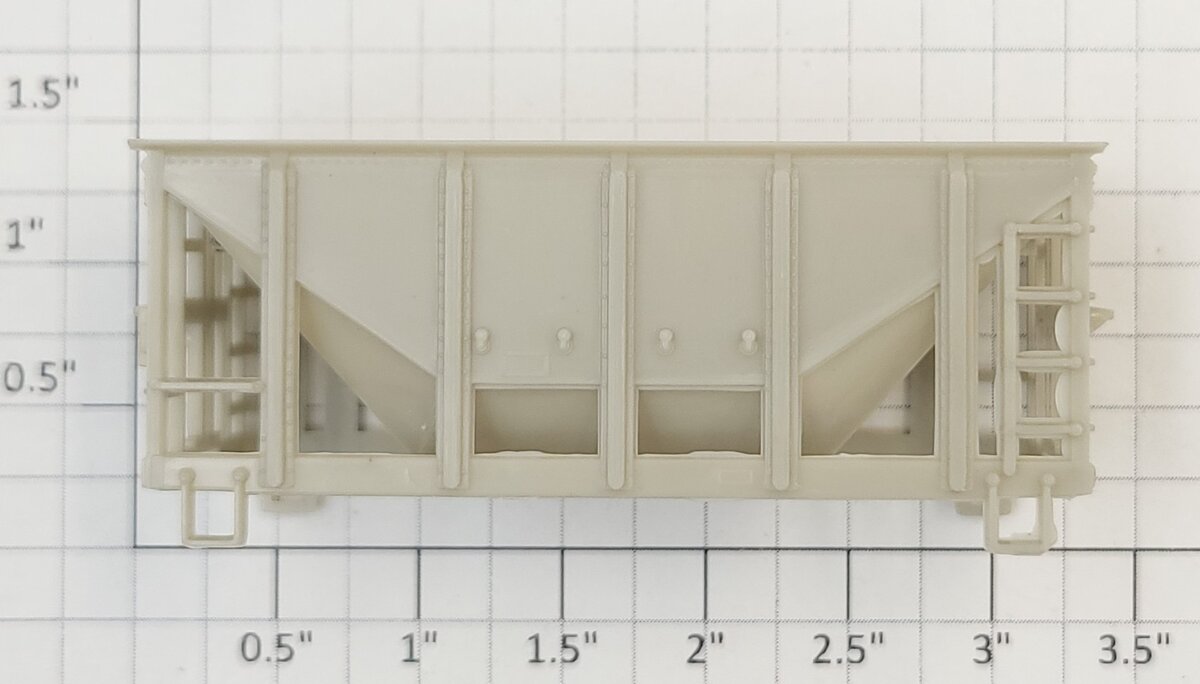 Athearn 60470 HO Unpainted Twin Hopper Body Shell