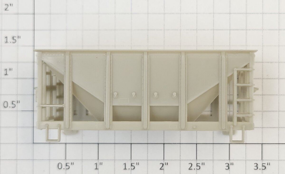 Athearn 60470 HO Unpainted Twin Hopper Body Shell