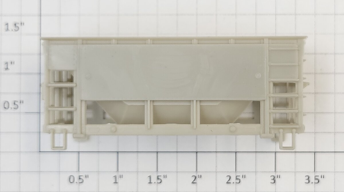 Athearn 60670 HO Unpainted Twin Hopper Body Shell