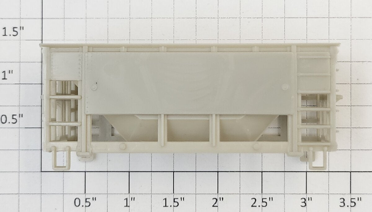 Athearn 60670 HO Unpainted Twin Hopper Body Shell