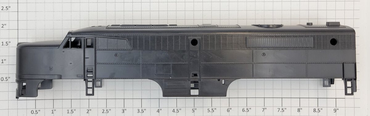 Athearn 33210 HO Black Unpainted Alco PA-1 Diesel Body Shell