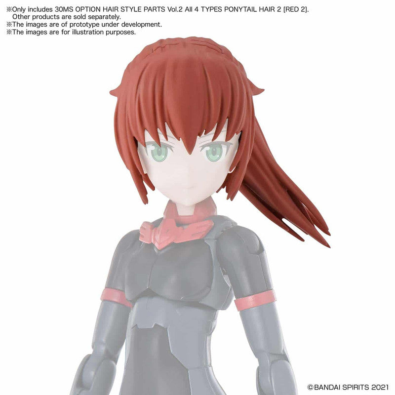 Bandai 9031011 30MS Option Hair Style Parts Vol. 2 Plastic Model Kit