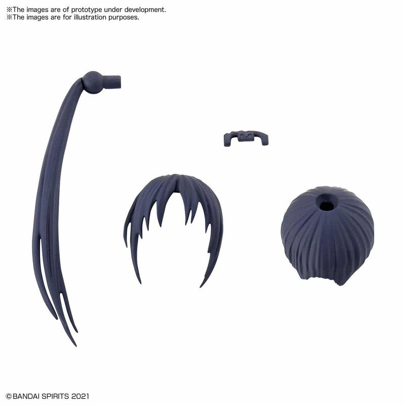 Bandai 9031011 30MS Option Hair Style Parts Vol. 2 Plastic Model Kit