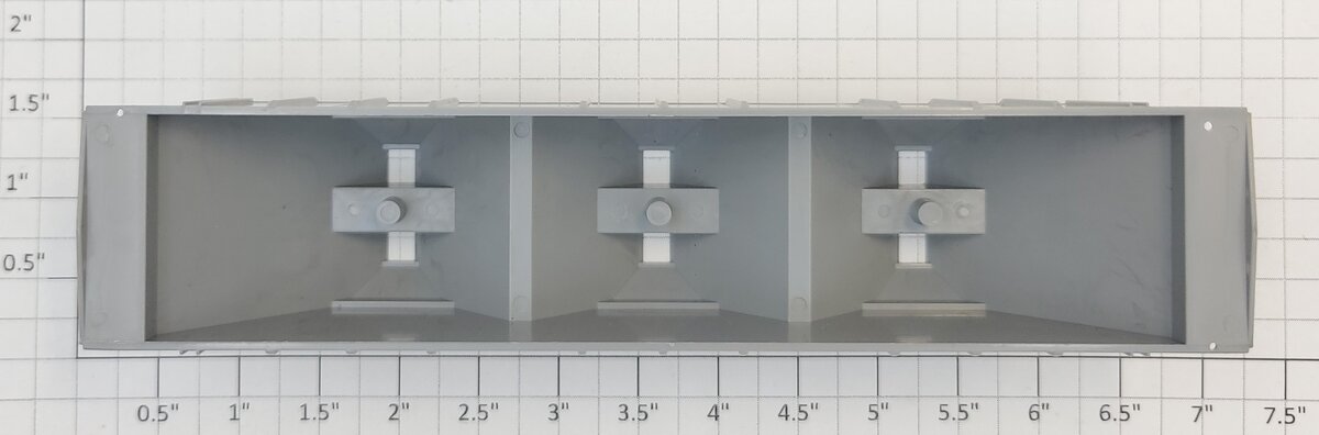 Athearn 60681 HO Unpainted 45' Ribbed Hopper Body Shell