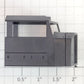 Athearn 60200 HO Scale Black Unpainted SD70I Diesel Locomotive Cab Shell