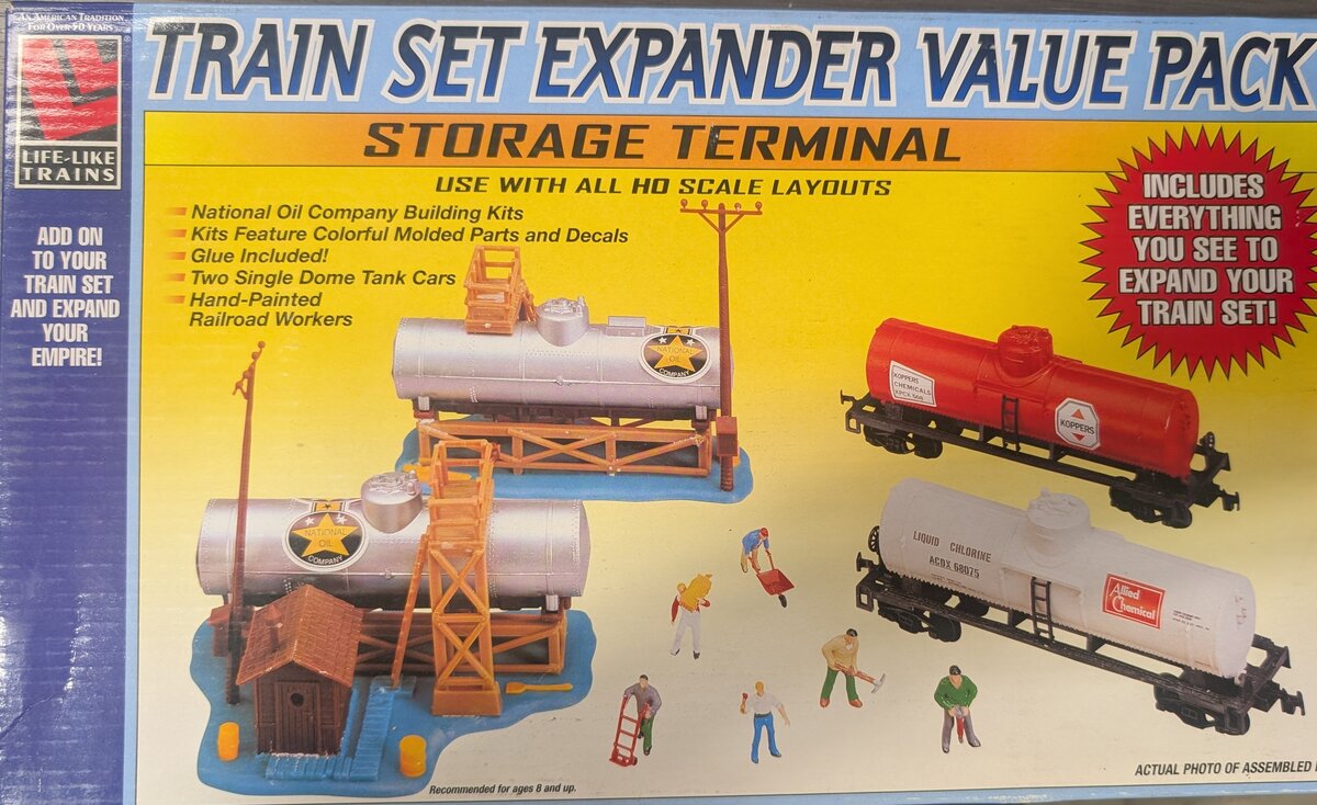 Life Like 1744 HO Train Set Expander Storage Terminal Building Kit – Trainz