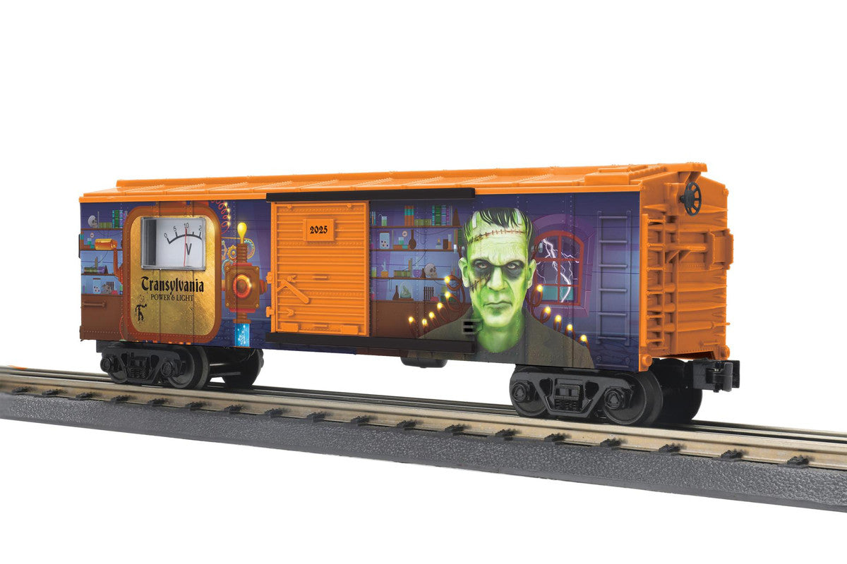 MTH 3071229 O RailKing Transylvania Power & Light Box Car with Power Meter
