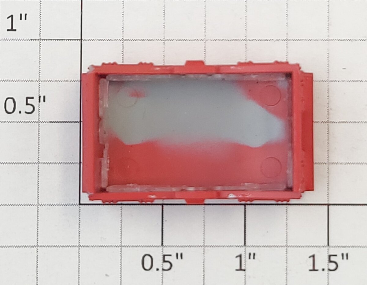 Athearn 64296 HO Red and Silver Painted Caboose Cupola with Windows