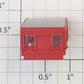 Athearn 64296 HO Red and Silver Painted Caboose Cupola with Windows