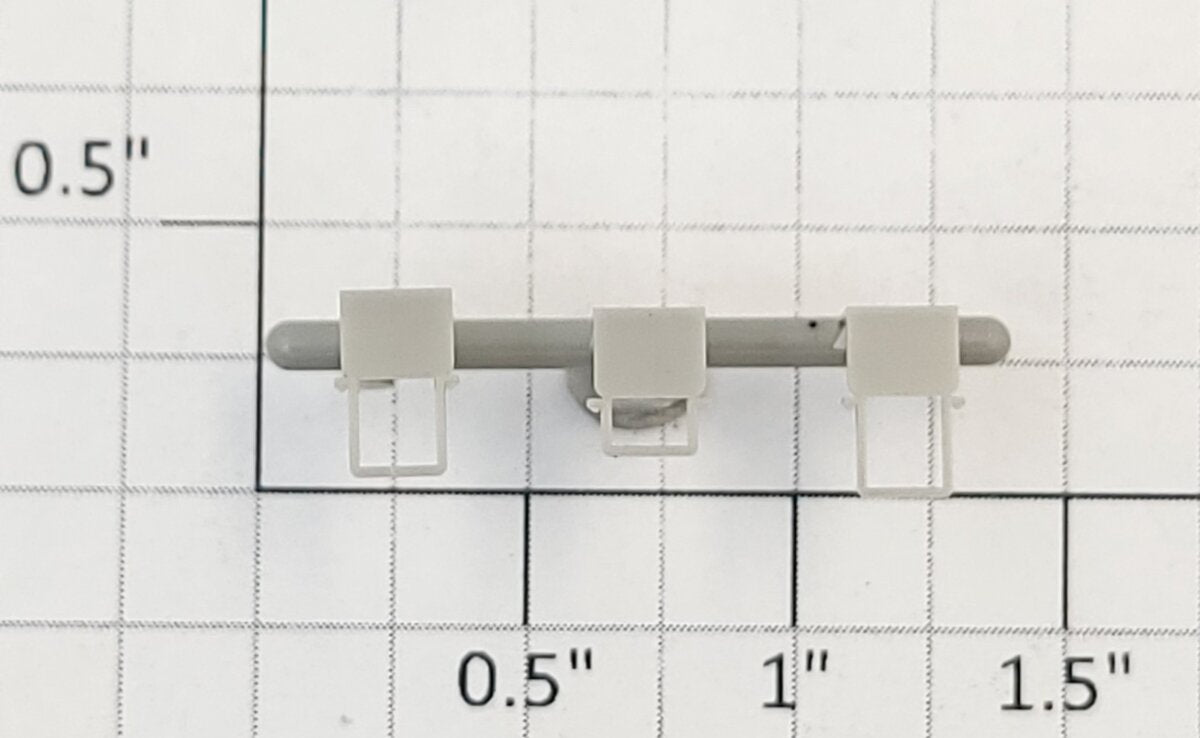 Athearn 44304 HO Scale Unpainted Freight Car Stirrup Step  (Set of 3)
