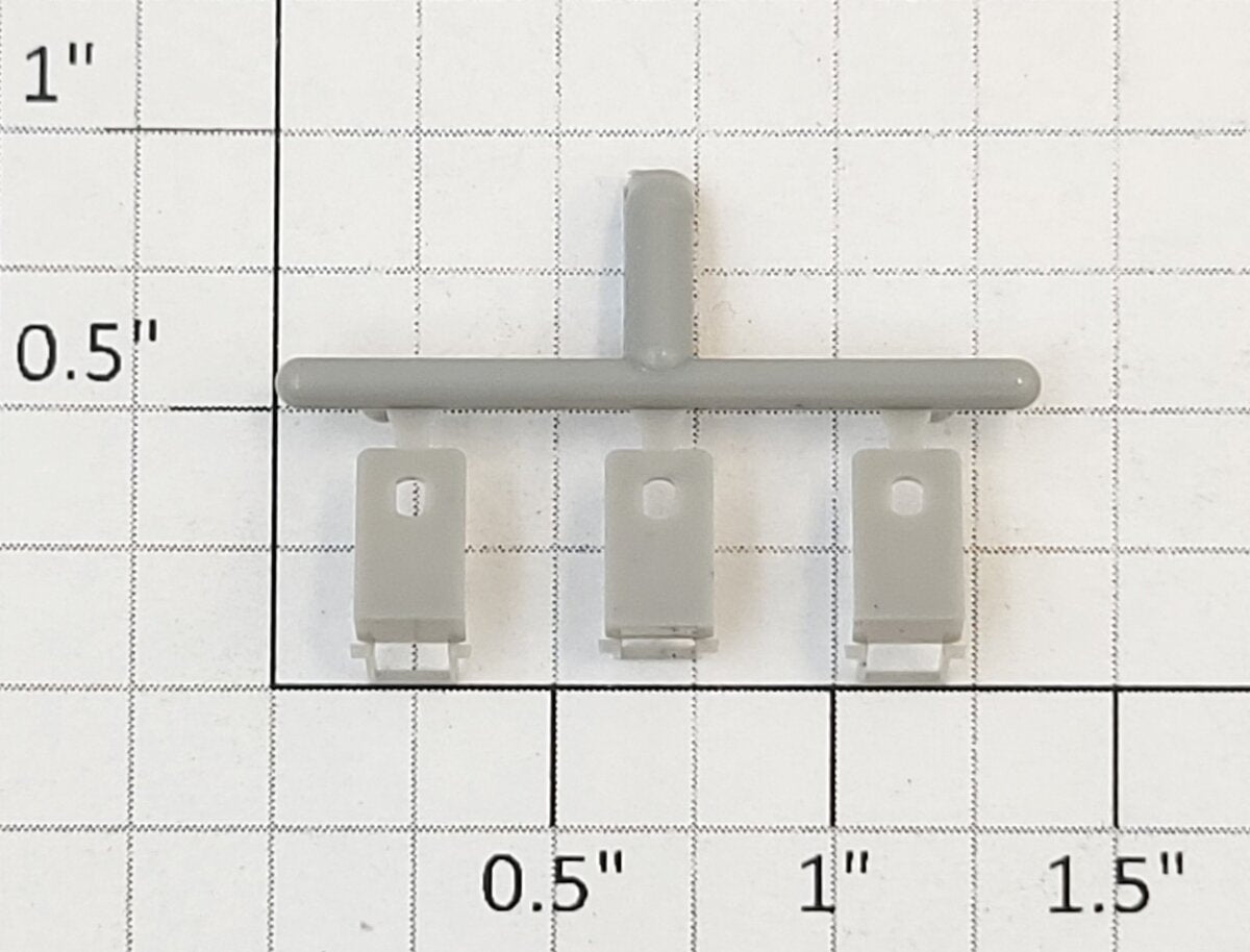 Athearn 44304 HO Scale Unpainted Freight Car Stirrup Step  (Set of 3)