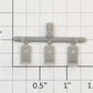 Athearn 44304 HO Scale Unpainted Freight Car Stirrup Step  (Set of 3)
