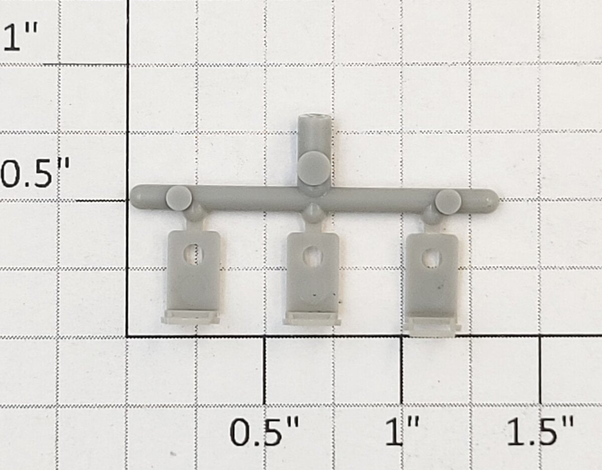 Athearn 44304 HO Scale Unpainted Freight Car Stirrup Step  (Set of 3)