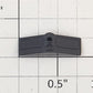 Athearn 93453 HO Scale Black Plastic Blank Number Board