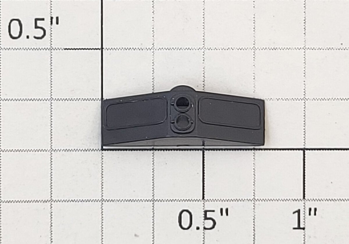 Athearn 93453 HO Scale Black Plastic Blank Number Board