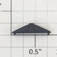 Athearn 93453 HO Scale Black Plastic Blank Number Board
