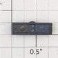 Athearn 93453 HO Scale Black Plastic Blank Number Board
