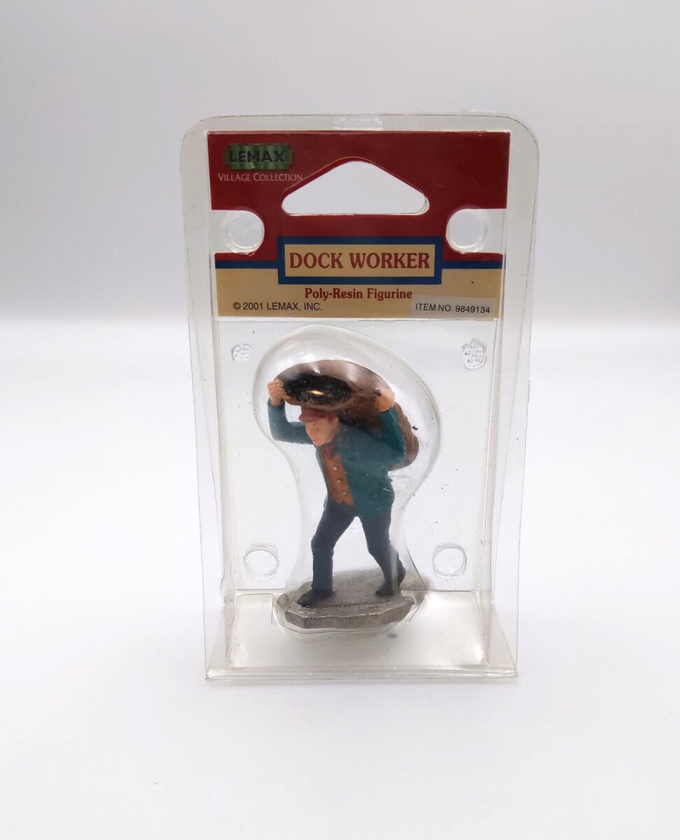 Lemax 12487 HO Dock Worker Poly-Resin Figure