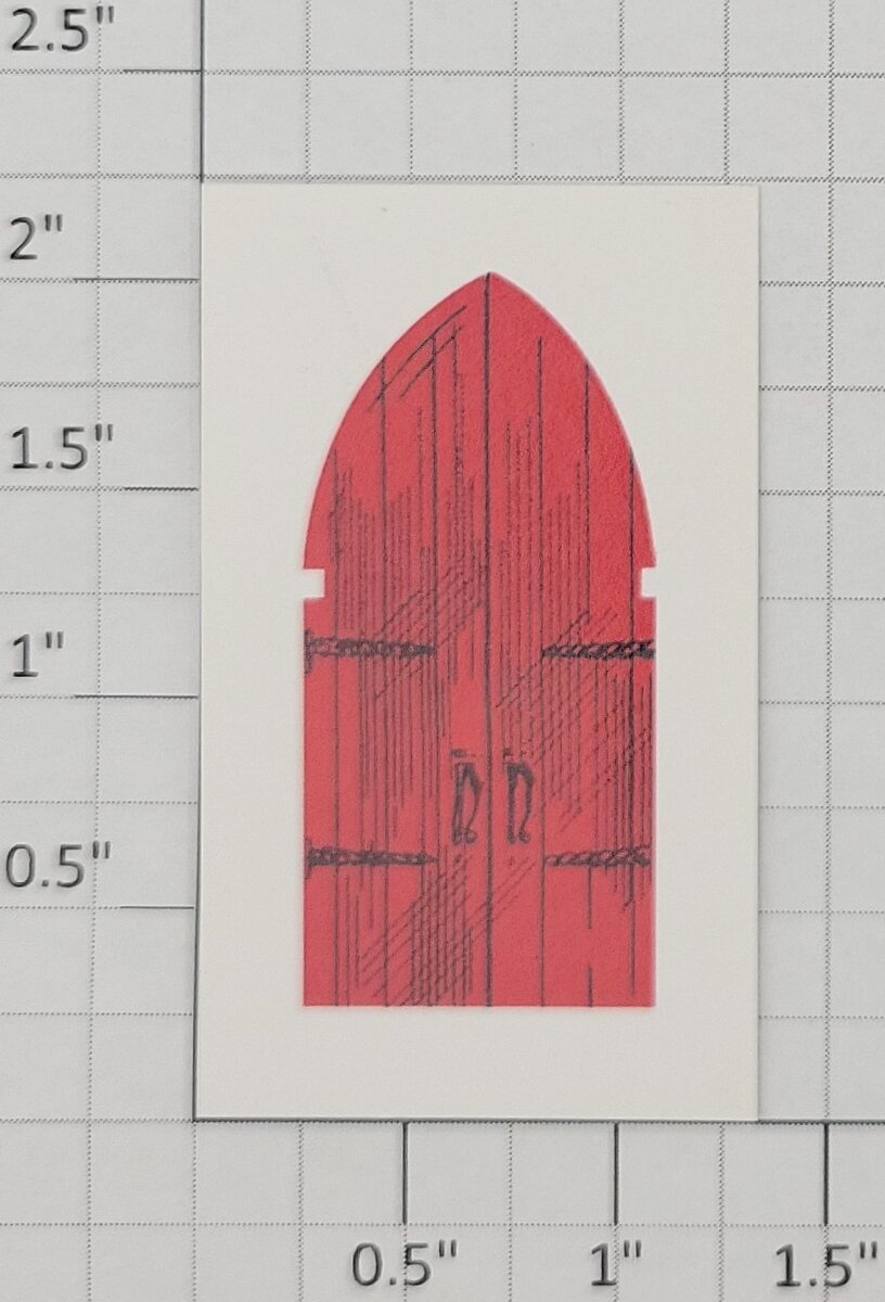 American Flyer PLV0422 O Gauge Red Church Door Insert