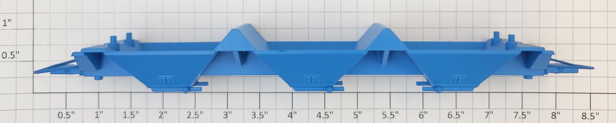 Lionel 64892 HO Scale Blue Covered Hopper Bottom
