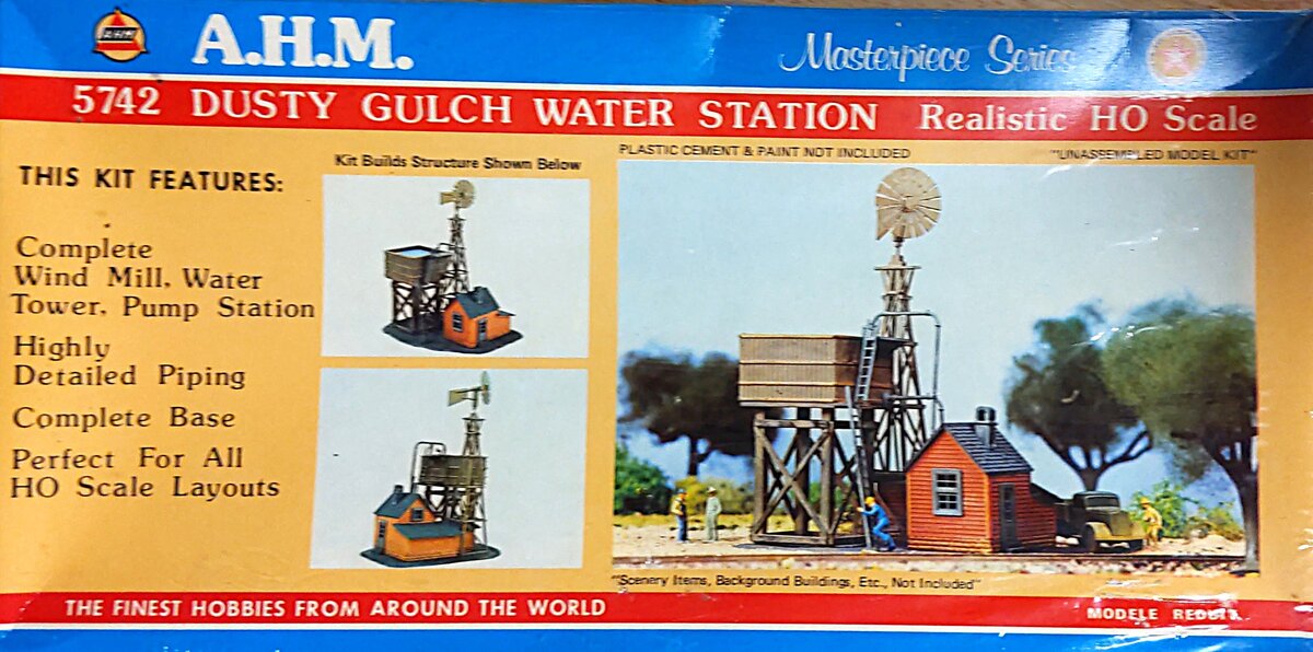 AHM 5742 HO Dusty Gulch Water Station Building Kit