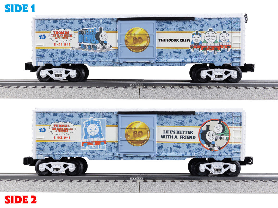 Lionel 2528050 O Thomas & Friends 80th Anniversary Boxcar