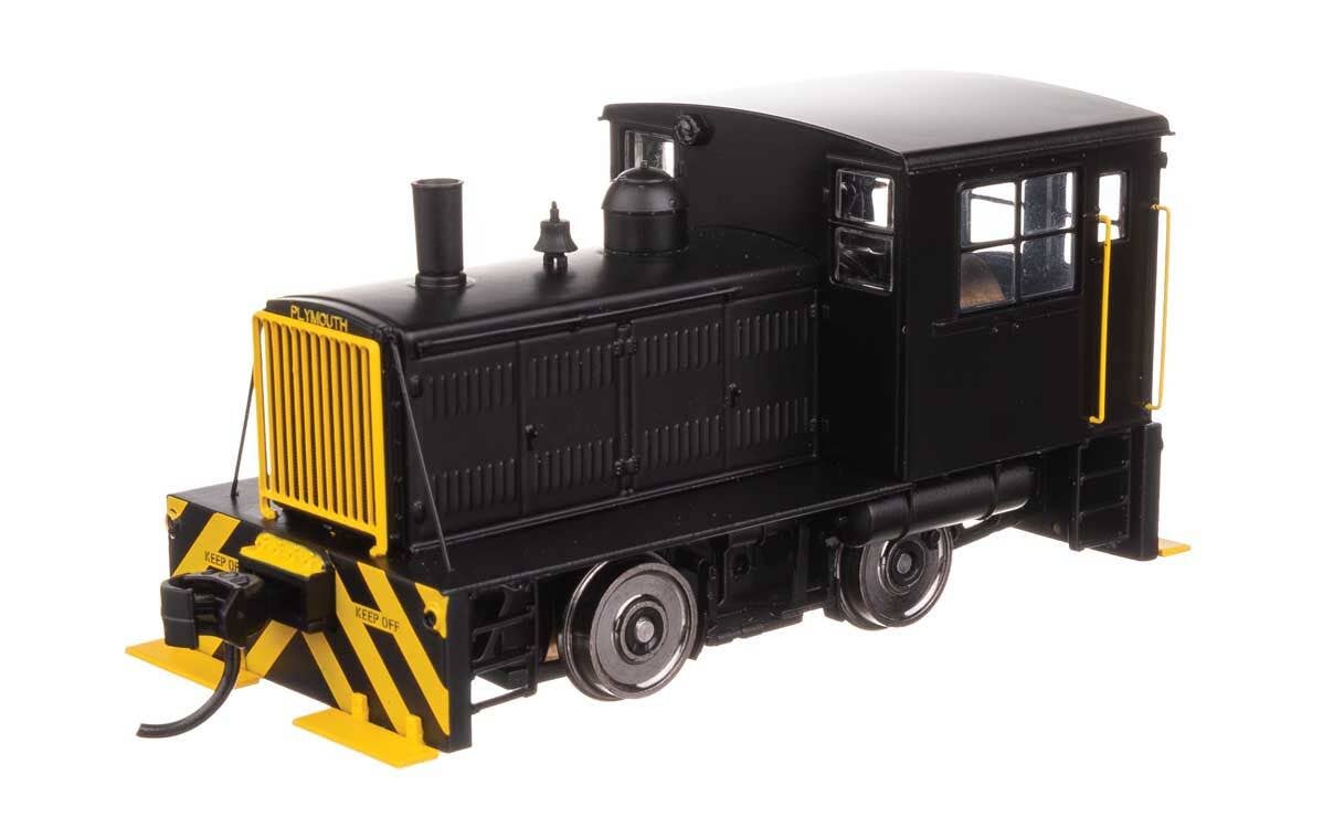 Walthers 910-20019 HO Undec Black Plymouth ML-8 Industrial Switcher DCC only