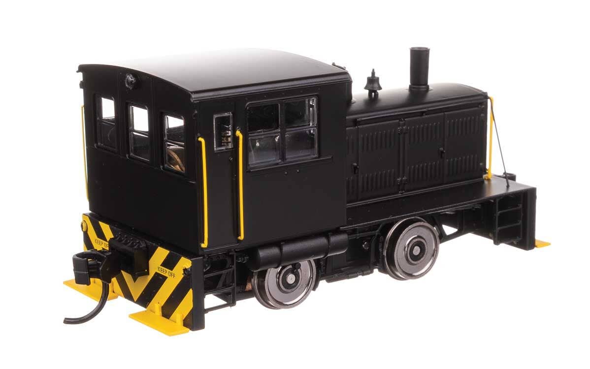 Walthers 910-20019 HO Undec Black Plymouth ML-8 Industrial Switcher DCC only