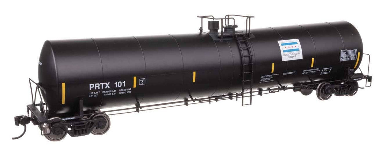 Walthers 910-48234 HO Chicago Ashphalt Trinity 25,000-Gallon Tank Car PRTX #101