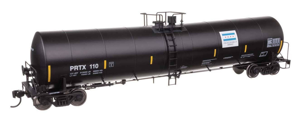 Walthers 910-48237 HO Chicago Ashphalt Trinity 25,000-Gallon Tank Car PRTX #110