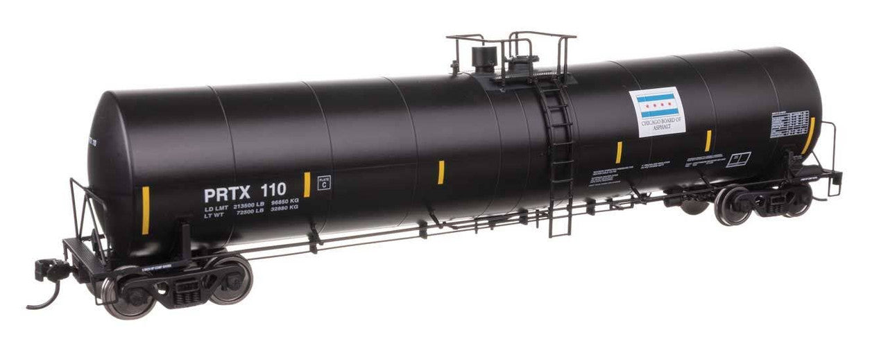 Walthers 910-48237 HO Chicago Ashphalt Trinity 25,000-Gallon Tank Car PRTX #110