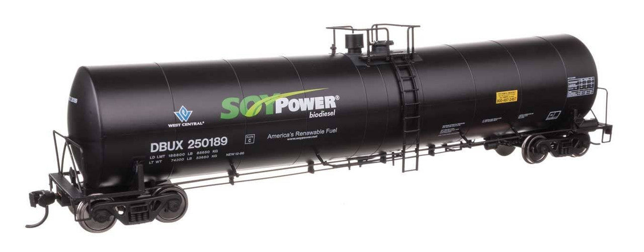 Walthers 910-48241 HO Soy Power Trinity 25,000-Gallon Tank Car DBUX #250189