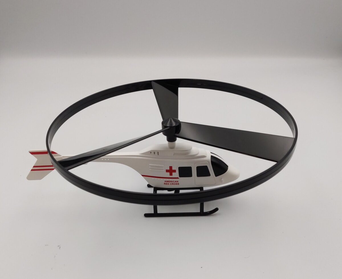MTH 70-79012 Red Cross G Scale Operating Helicopter Car (Helicopter Only)