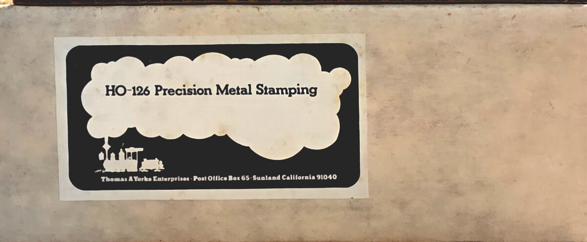 Thomas A Yorke Ent 126 HO Precision Metal Stamping Plaster Building Kit