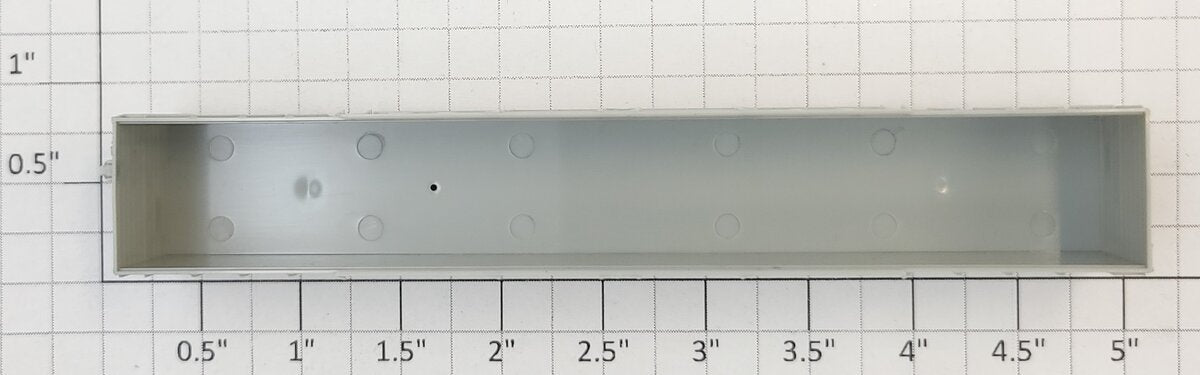 Athearn 90622 N Scale Unpainted 60' Double Door Boxcar Body Shell