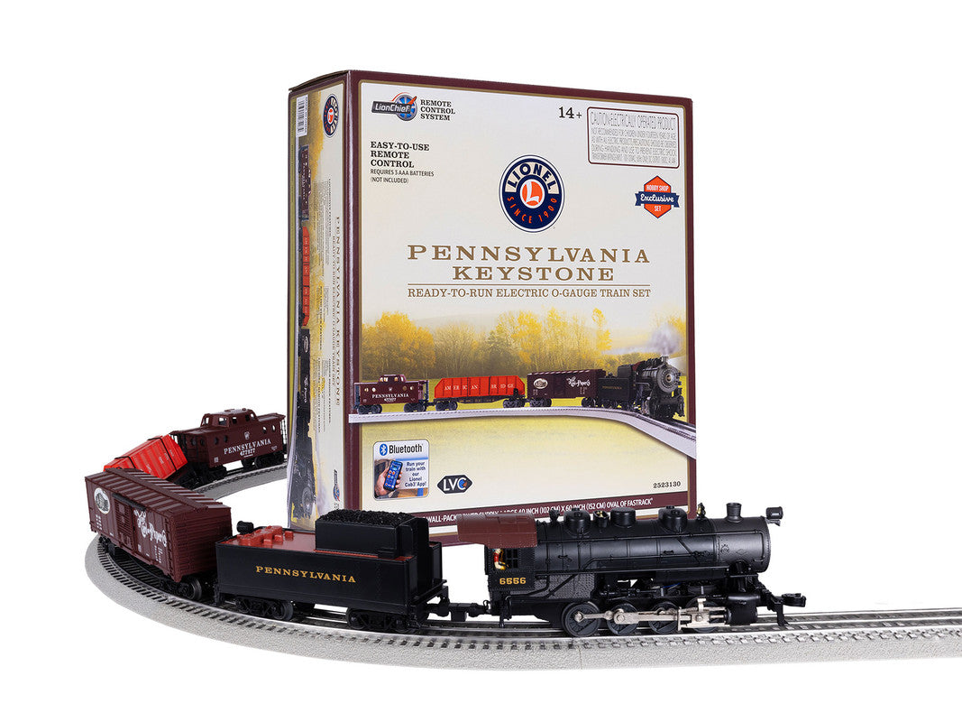 Lionel 2523130 Pennsylvania Keystone O Gauge 0-8-0 LionChief Set