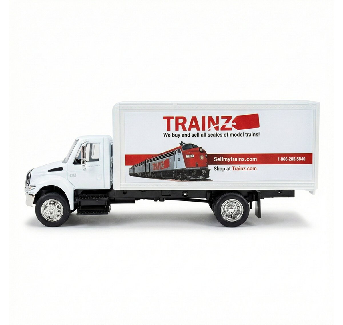 New-Ray SS-15903 1:43 Scale International 4200 Long Haul TRAINZ.com Box Truck