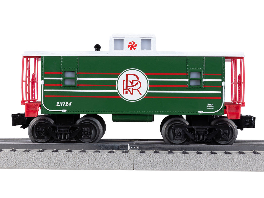 Lionel 2523120 O Gauge Peppermint Railroad 0-8-0 Christmas Freight LionChief Set NIB