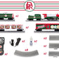 Lionel 2523120 Peppermint Railroad O Gauge 0-8-0 Christmas Freight LionChief Set