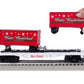 Lionel 2528680 O Winter Wonderland Flatcar with Piggyback Trailers