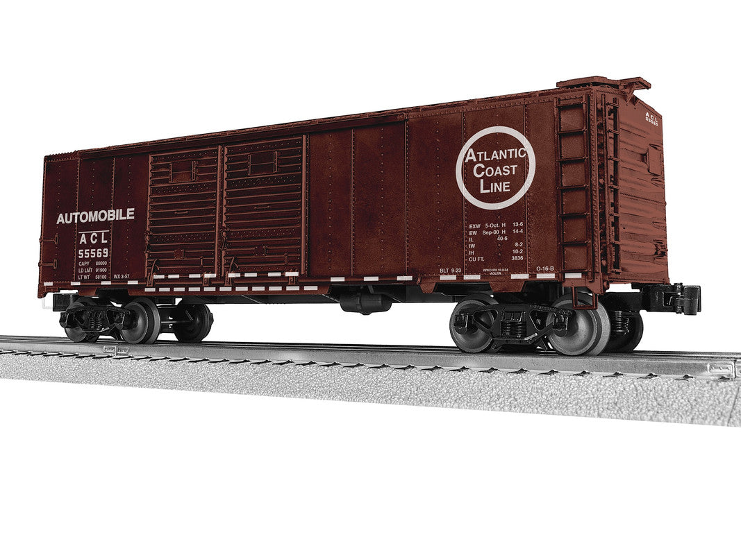Lionel 2542411 O Atlantic Coast Line 40' Double Door Boxcar #55569