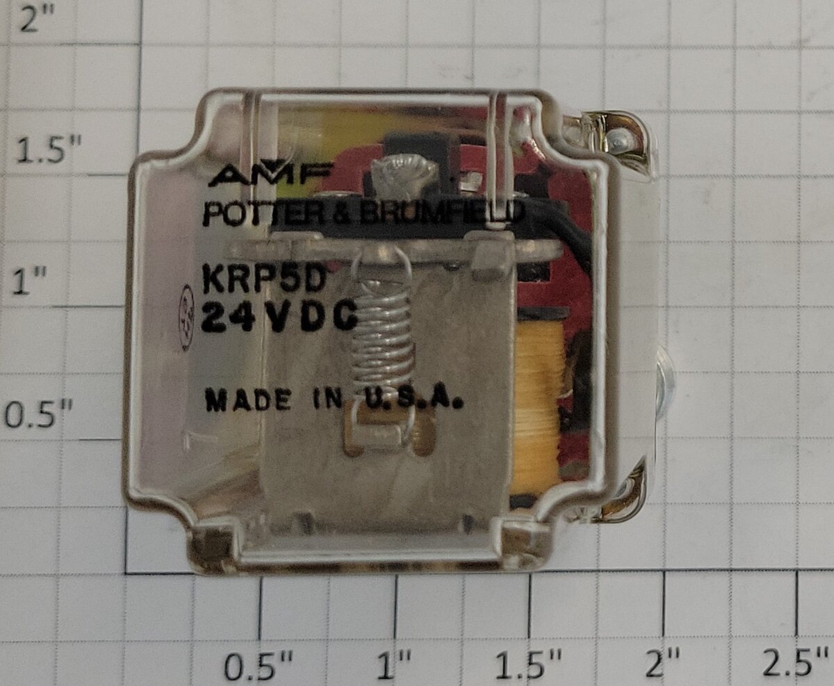 Potter & Brumfield KRP5D #271 24-VDC 5-Amp Relay