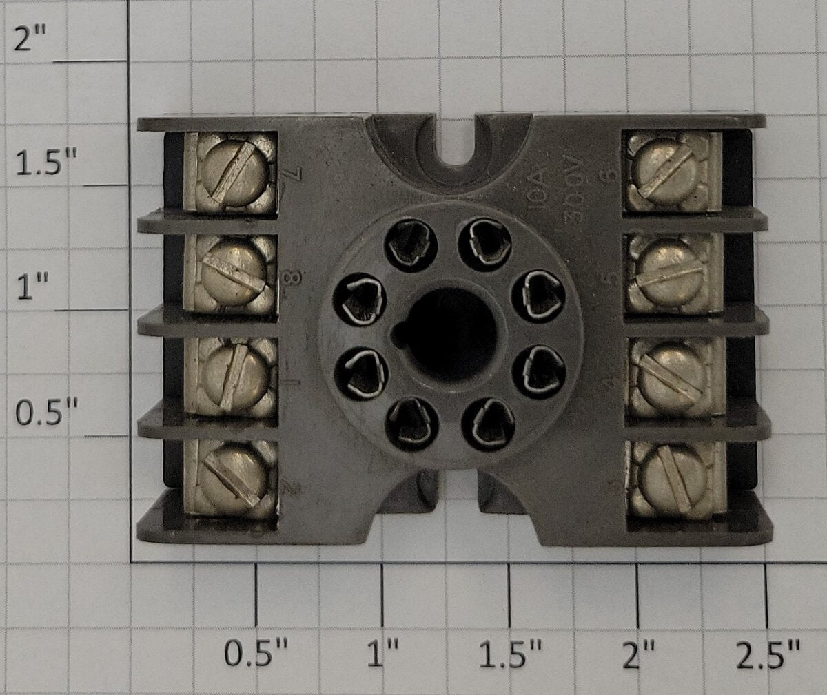 Potter & Brumfield 27E122 TE Connectivity KRPA 8-Pin Panel Mount Relay Socket