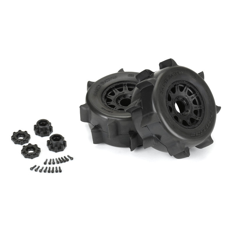 Pro-Line Racing 1026810 1:8 Sand Paw HP Belted F/R 3.8" MT Tires with 17mm (2)