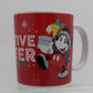 Disney 0525 Mickey & Minnie Mouse "Festive Cheer" Christmas Mug 8 Oz. Holiday C