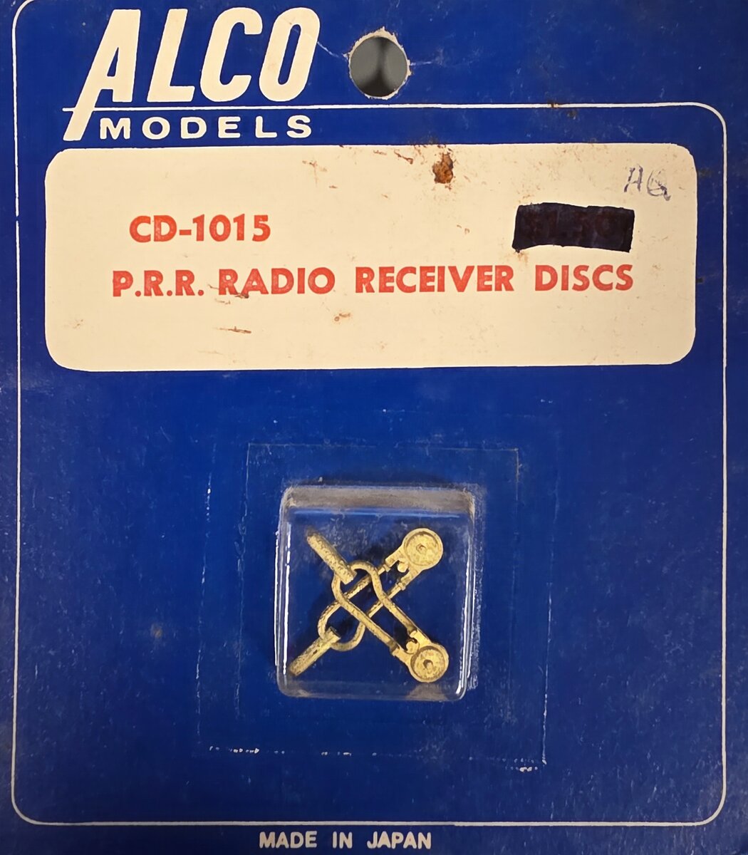 Alco Models CD-1015 HO P.R.R. Radio Receiver Discs