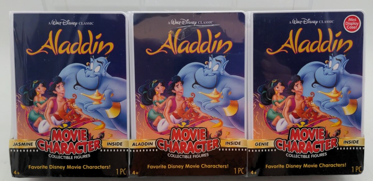 Disney 50319 Movie Character Figures Aladdin Jasmine & Genie (Pack of 3)