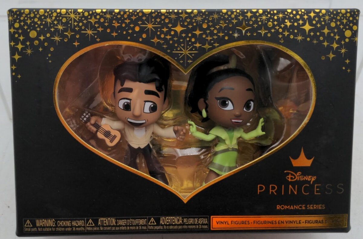 Disney 36729 Romance Series Tiana and Naveen Mini Vinyl Figures (Set of 2)