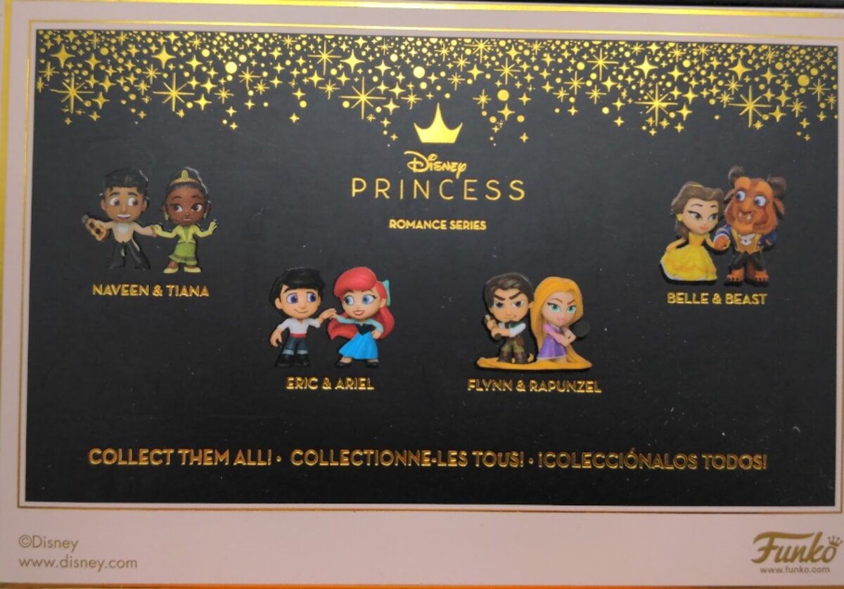 Disney 36729 Romance Series Tiana and Naveen Mini Vinyl Figures (Set of 2)