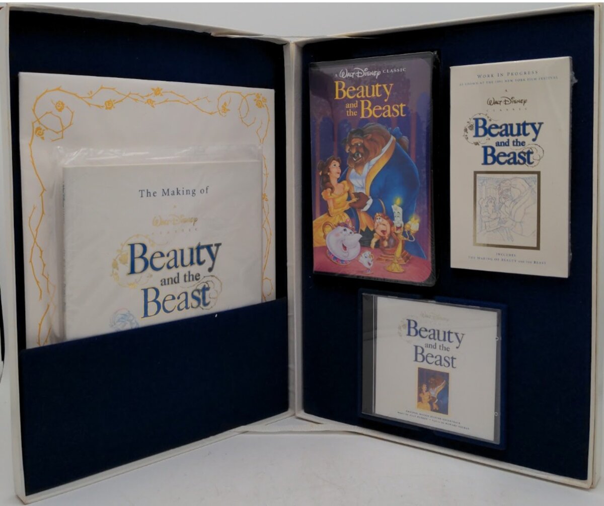 Disney 09 Beauty & Beast VHS Collection Bonus CD Inside Deluxe Video Edition1992